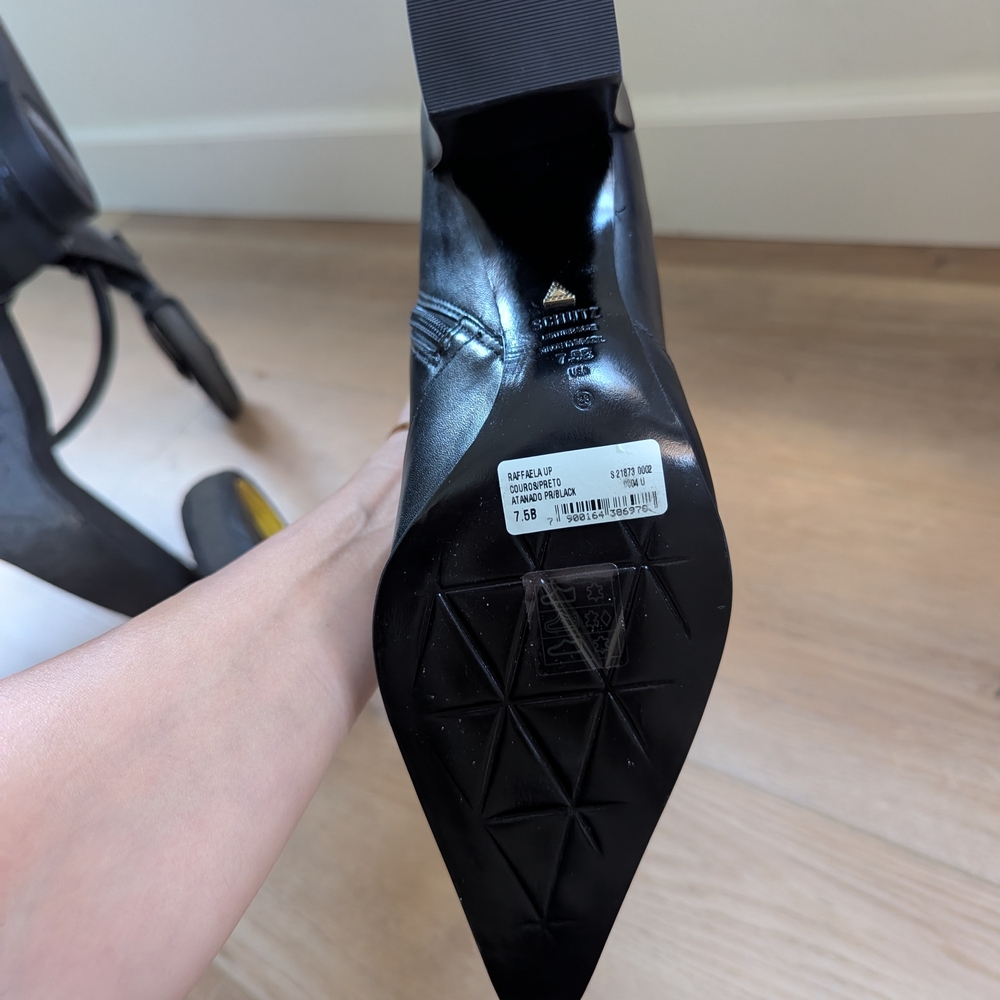 Schutz Black Knee-High Boots - Picture 5 of 5